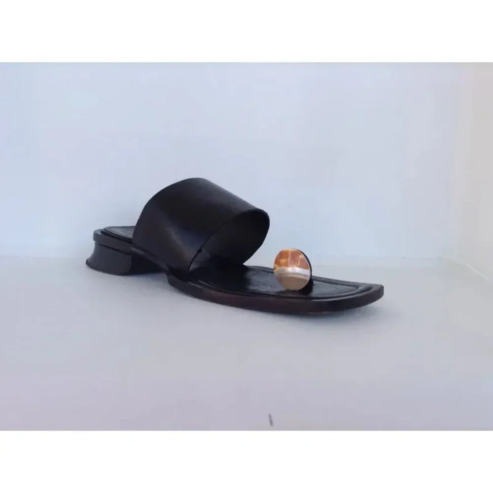 RARE Joan Helpern Abalone Sandals Hand Made in Italy Women’s US 8.5 - Picture 2 of 14